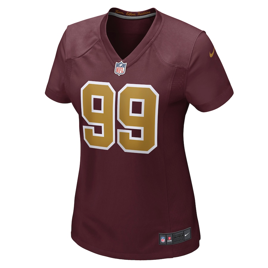 Womens Washington Football Team Chase Young Burgundy Alternate Game Jersey