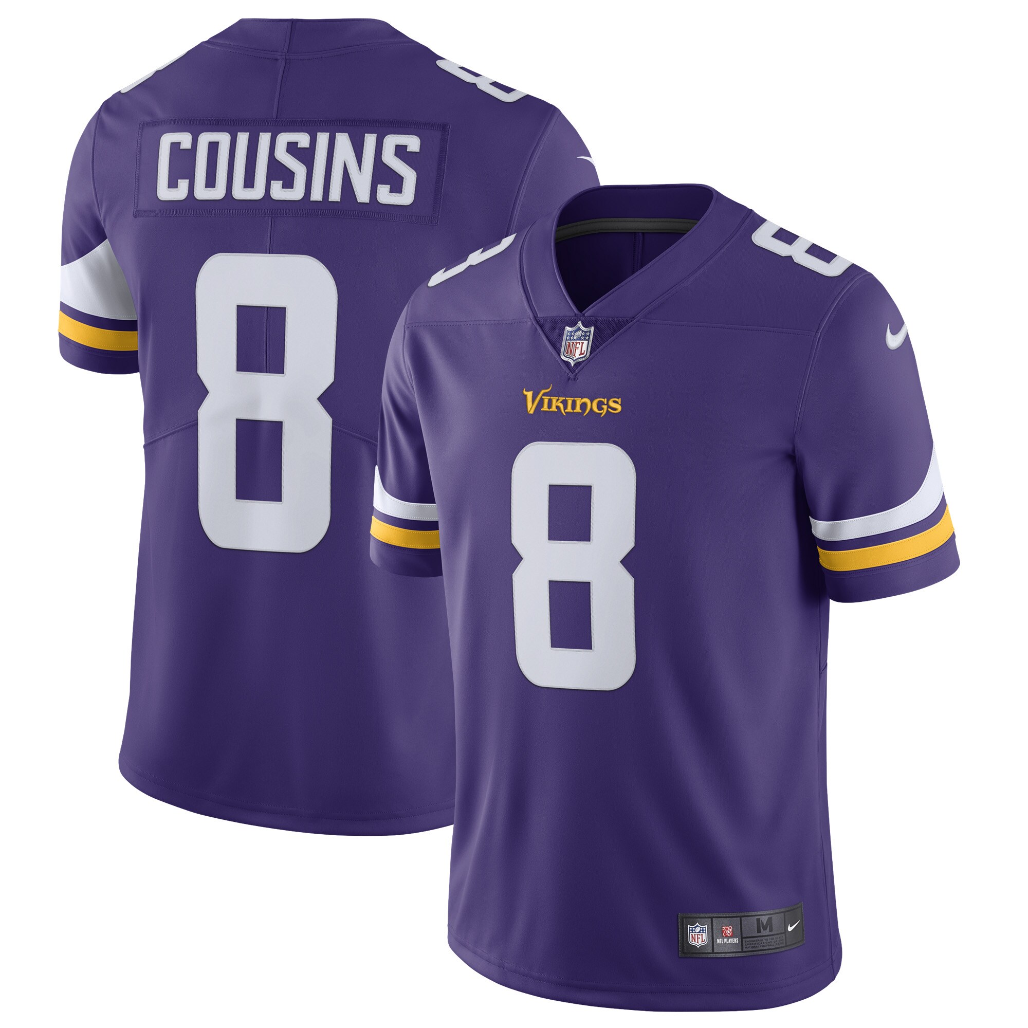 Kirk Cousins Minnesota Vikings Vapor Untouchable Limited Jersey - Purple