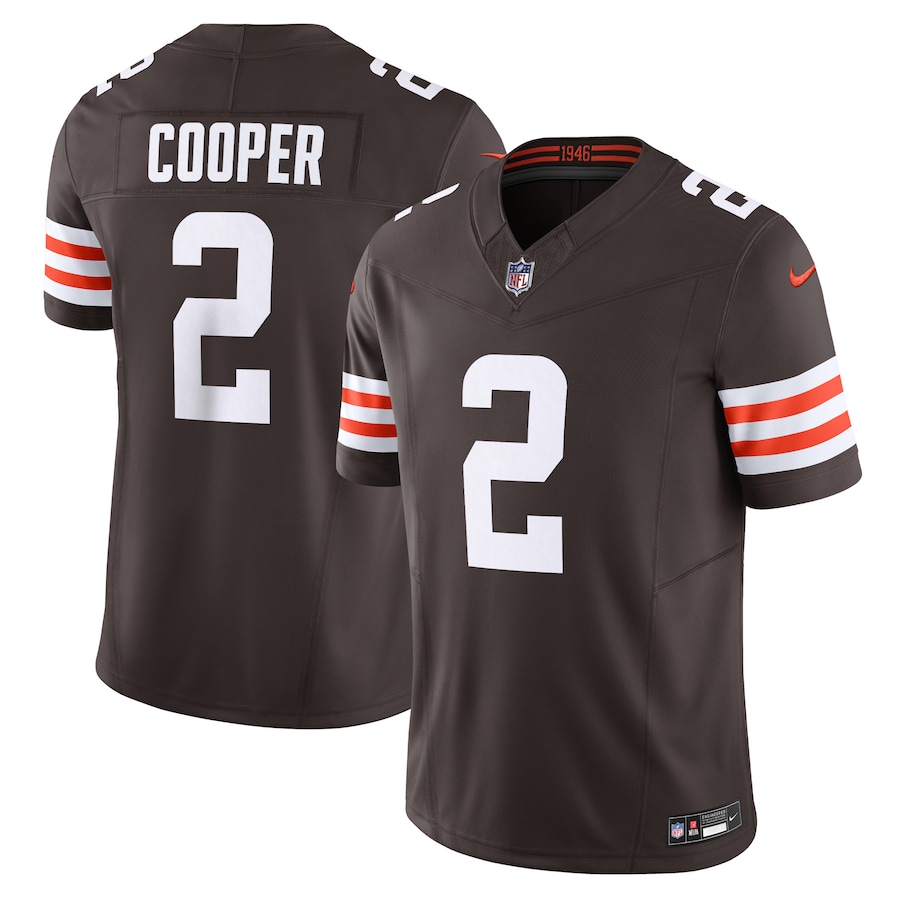 Mens Cleveland Browns Amari Cooper Brown Vapor F.U.S.E. Limited Jersey