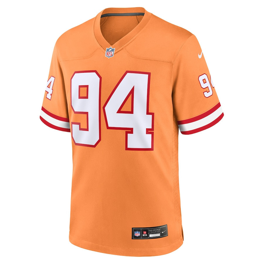 Calijah Kancey 94 Tampa Bay Buccaneers Men Alternate Team Game Jersey - Orange