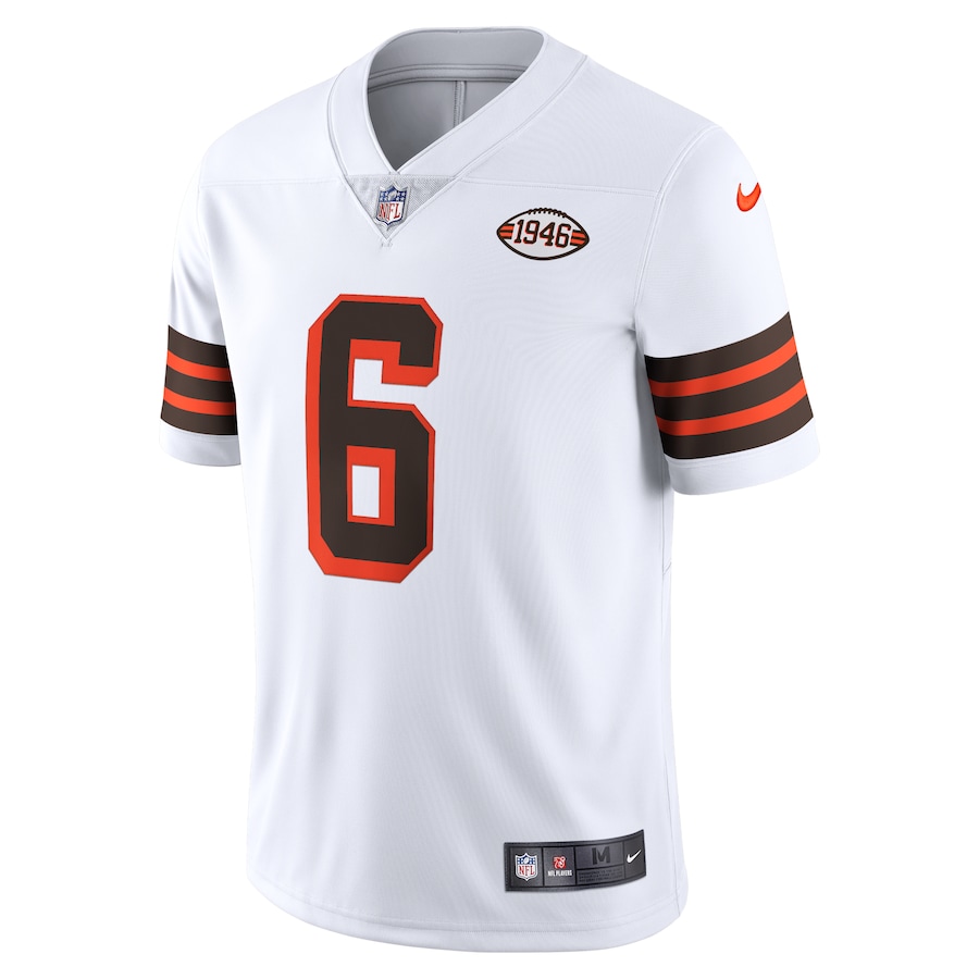 Mens Cleveland Browns Baker Mayfield White 1946 Collection Alternate Vapor Limited Jersey