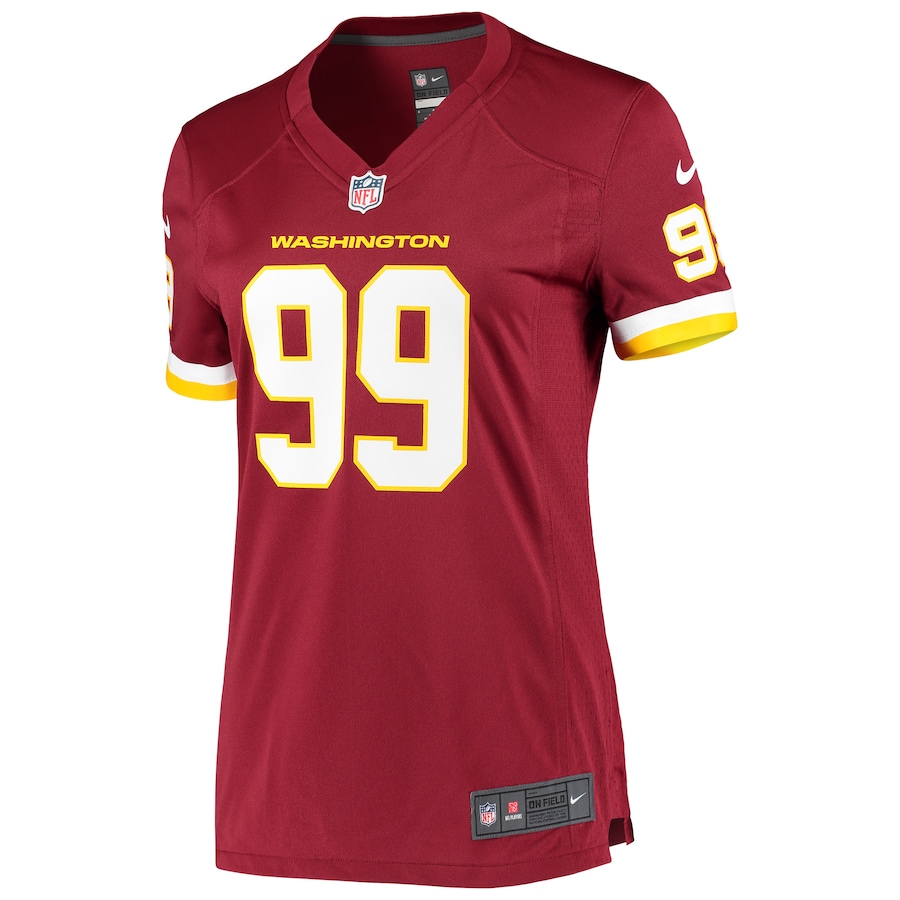 Womens Washington Football Team Chase Young Burgundy Player Game Jersey