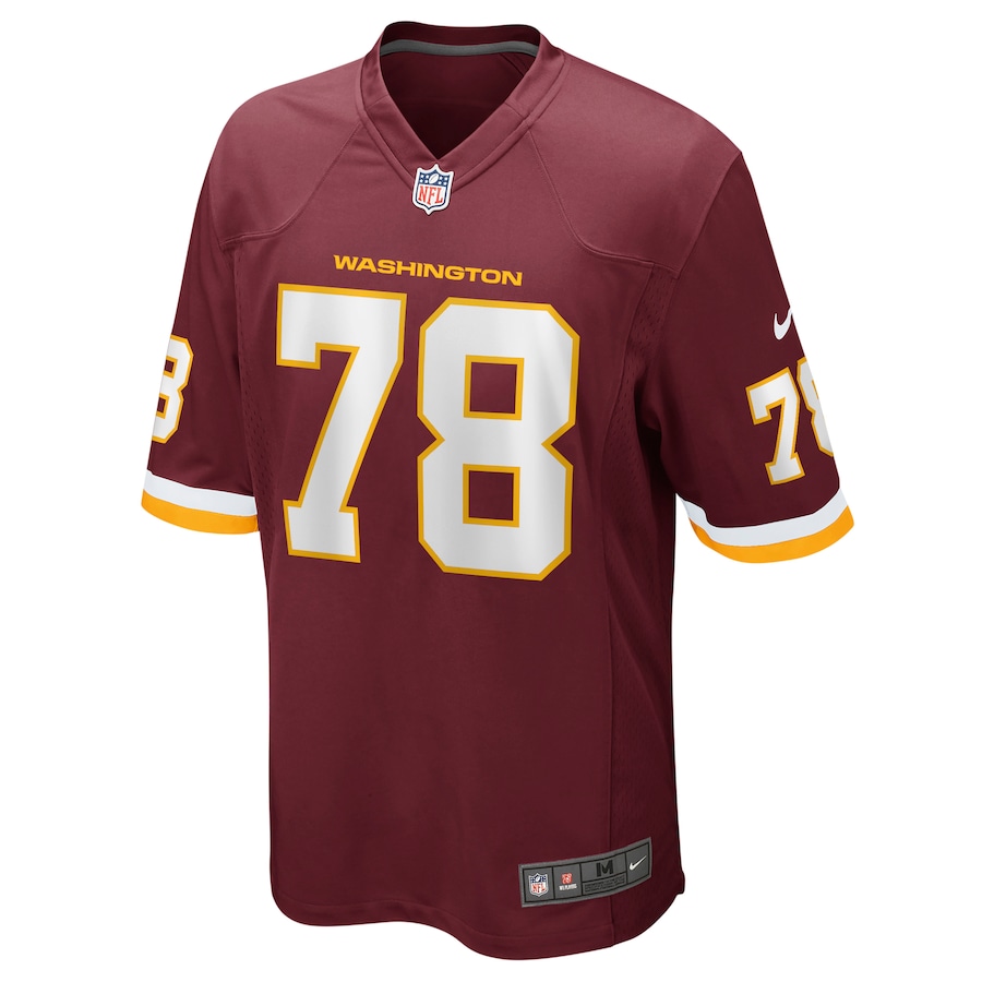 Mens Cornelius Lucas Washington Football Team Burgundy Game Player Jersey