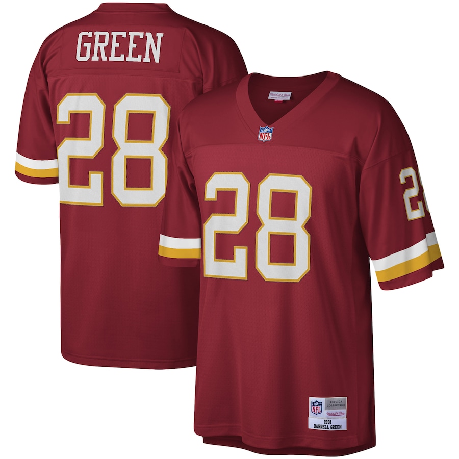 Mens Washington Football Team Darrell Green Burgundy Legacy Replica Jersey