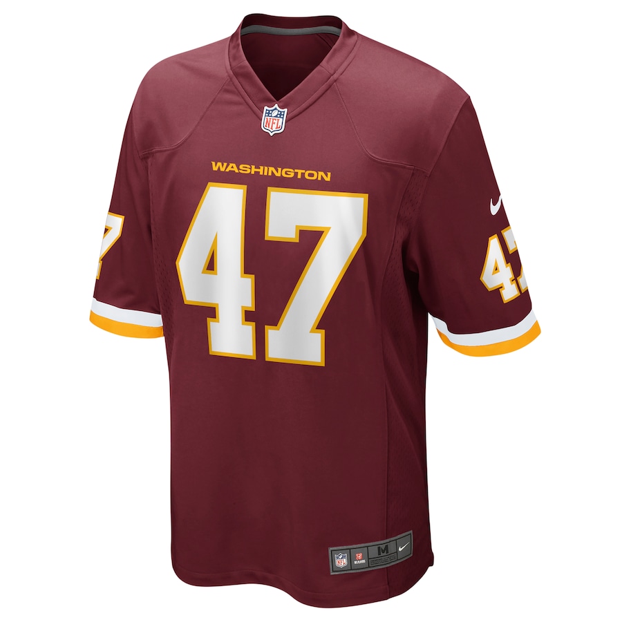 Mens Khaleke Hudson Washington Football Team Burgundy Game Player Jersey