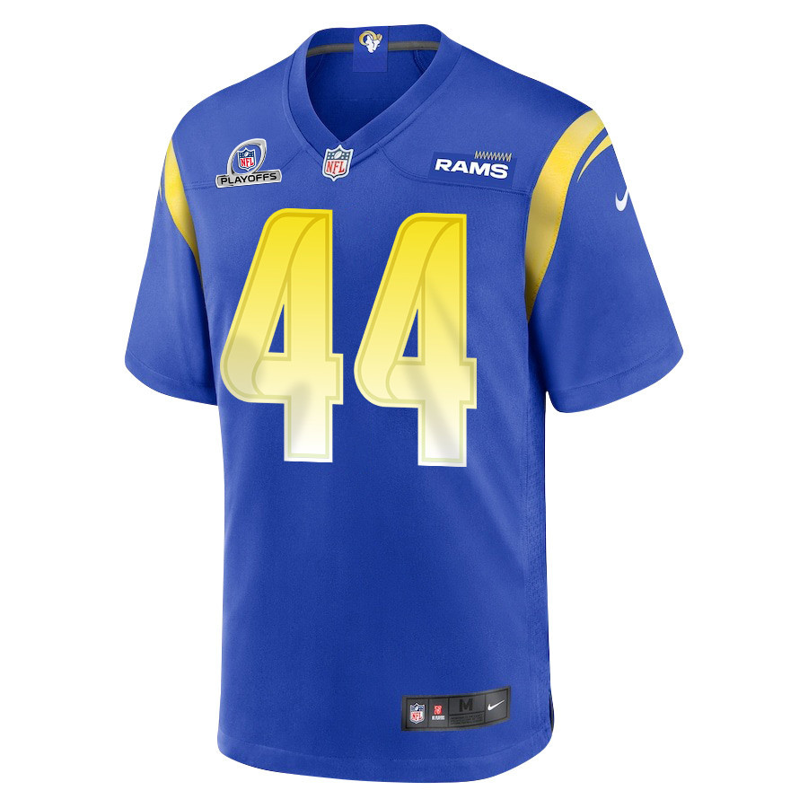 Ahkello Witherspoon 44 Los Angeles Rams 2023 Playoffs Patch Game Men Jersey - Royal