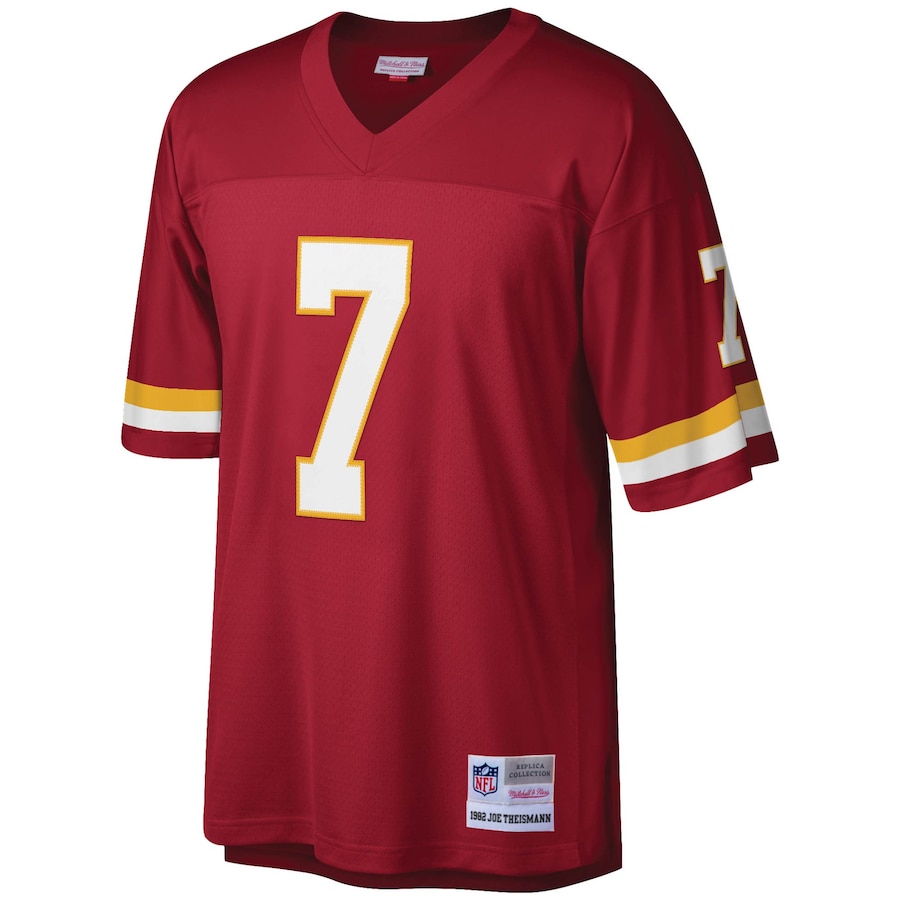 Mens Washington Football Team Joe Theismann Burgundy Legacy Replica Jersey