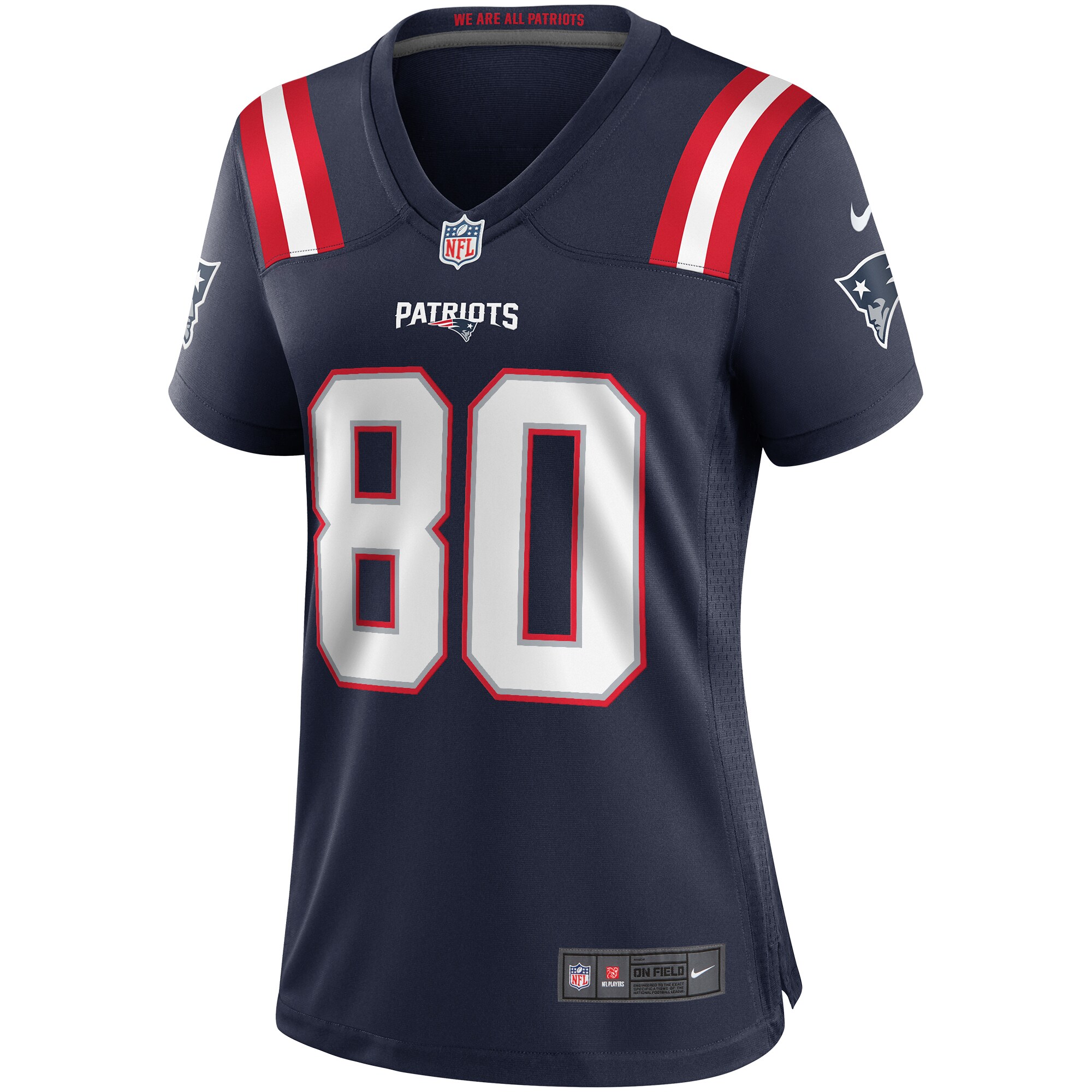 Troy Brown New England Patriots Women's Game Retired Player Jersey - Navy