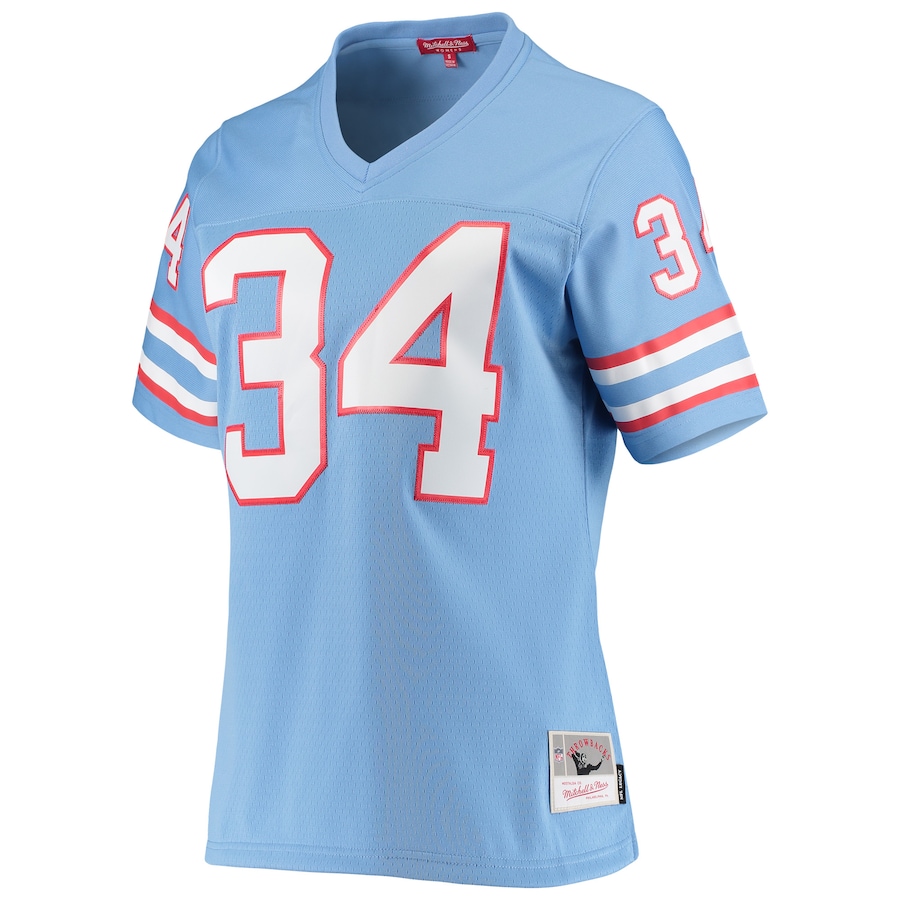 Womens Houston Oilers Earl Campbell Light Blue 1980 Legacy Replica Jersey