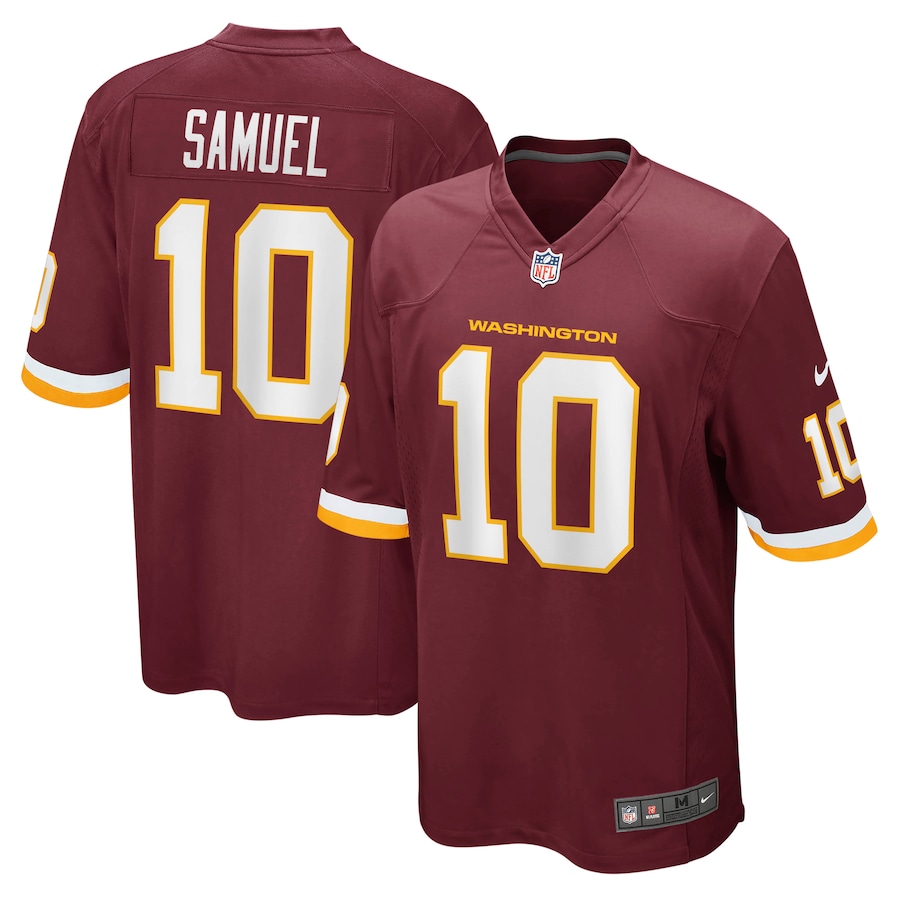 Mens Washington Football Team Curtis Samuel Burgundy Game Player Jersey