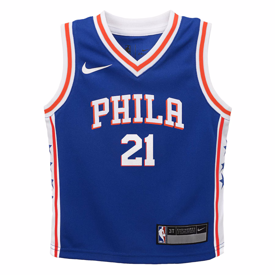 Infant Philadelphia 76ers Joel Embiid Nike Royal Swingman Player Jersey - Icon Edition
