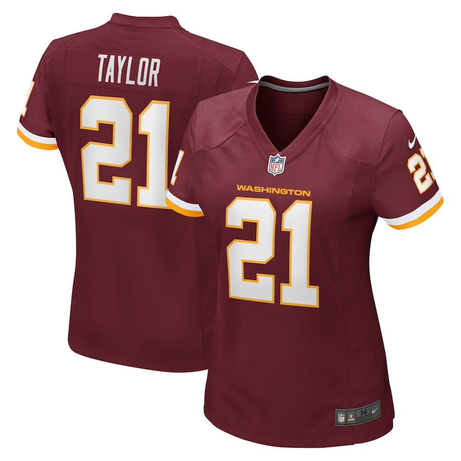 Womens Washington Football Team Sean Taylor Burgundy Retired Player Game Jersey
