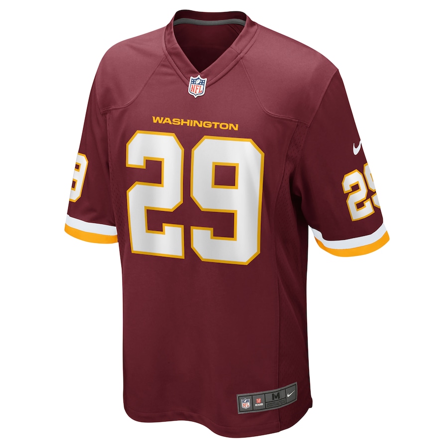 Mens Washington Football Team Kendall Fuller Burgundy Team Game Jersey