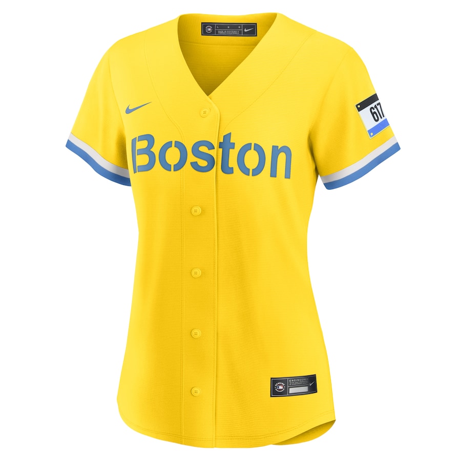 Women's Boston Red Sox David Ortiz Gold City Connect Replica Player Jersey