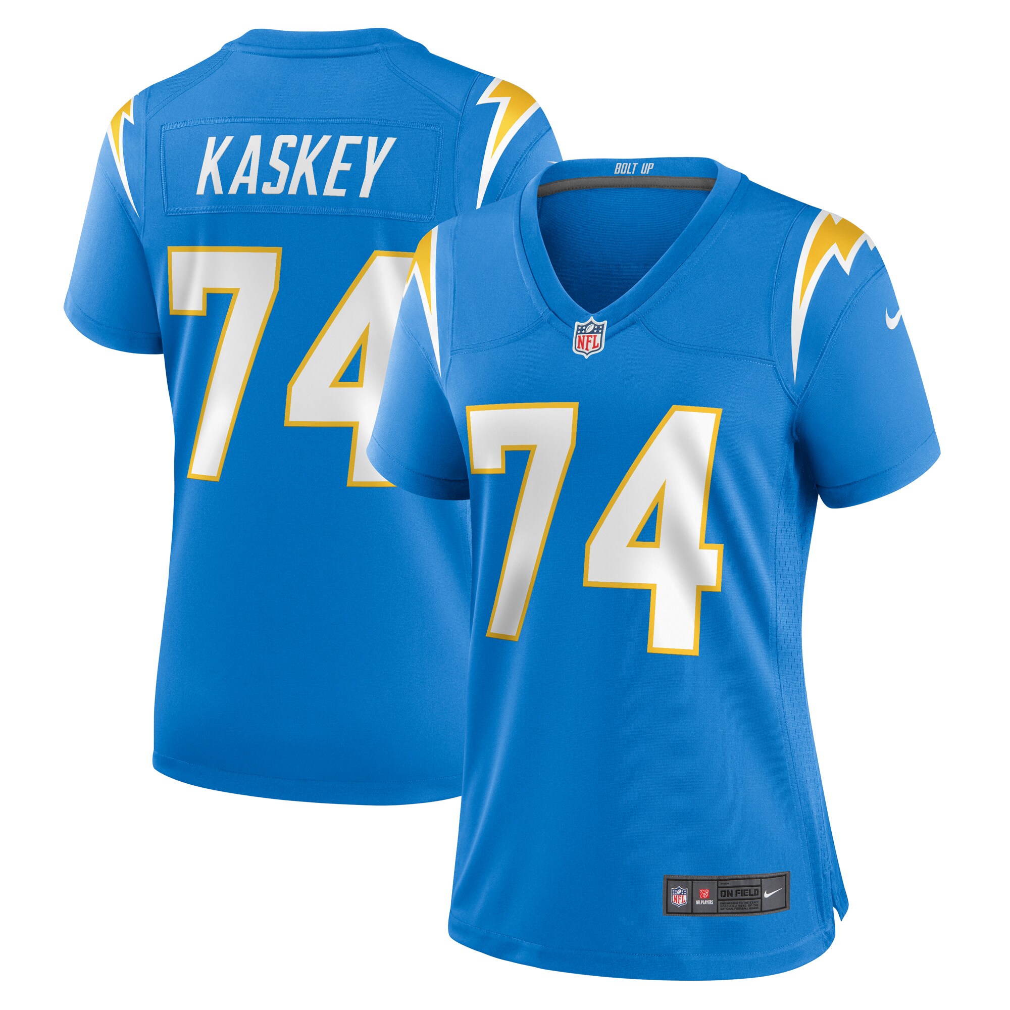 Matt Kaskey Los Angeles Chargers Women's Team Game Jersey - Powder Blue