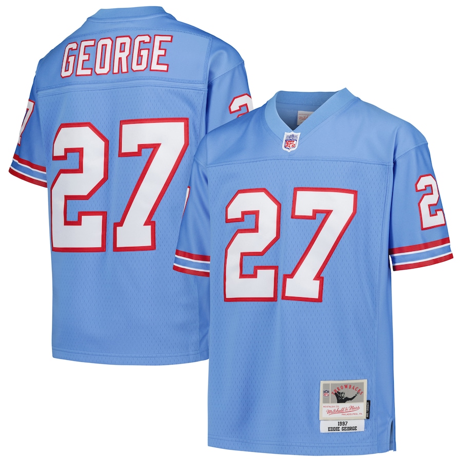 Youth Houston Oilers Eddie George Light Blue Gridiron Classics 1997 Retired Player Legacy Jersey