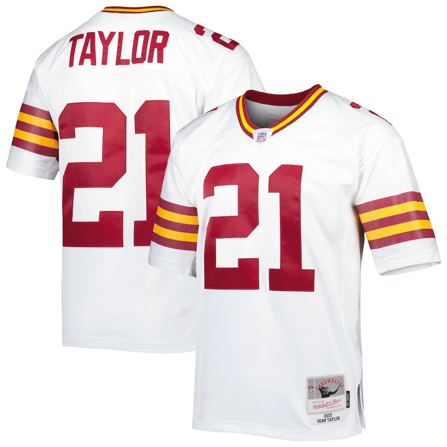 Mens Washington Football Team Sean Taylor White Legacy Replica Jersey