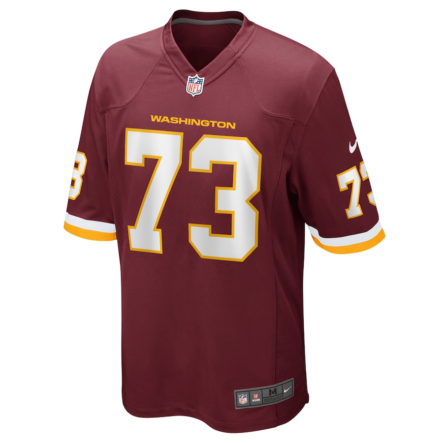 Mens Chase Roullier Washington Football Team Burgundy Game Player Jersey