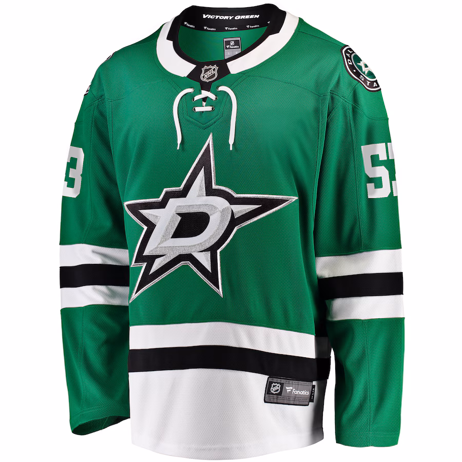 Wyatt Johnston Dallas Stars Fanatics Home Breakaway Player Jersey - Kelly Green