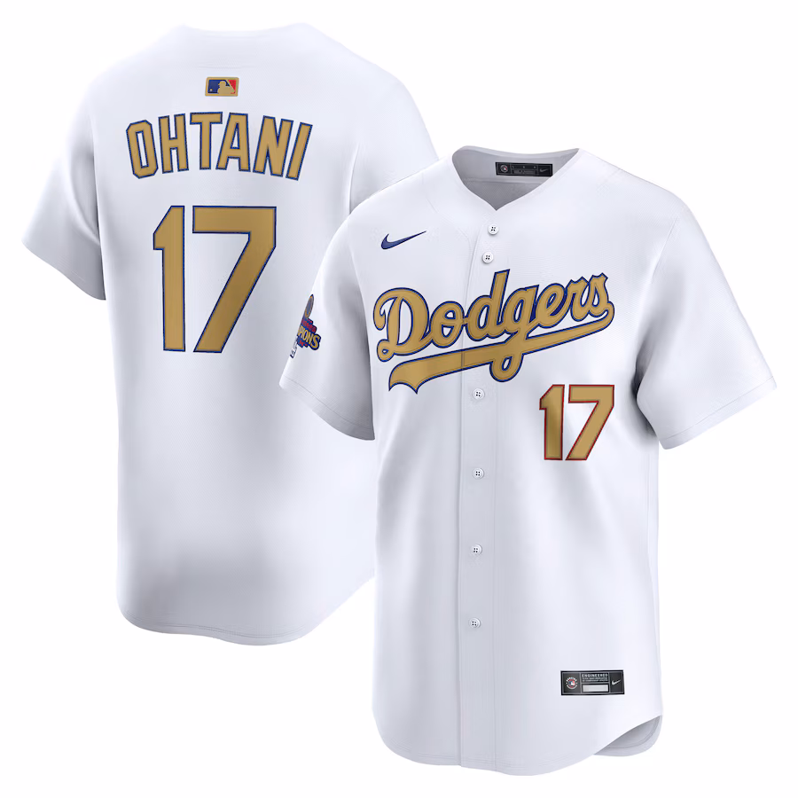 Shohei Ohtani Los Angeles Dodgers Nike 2025 Gold Collection Limited Jersey – White