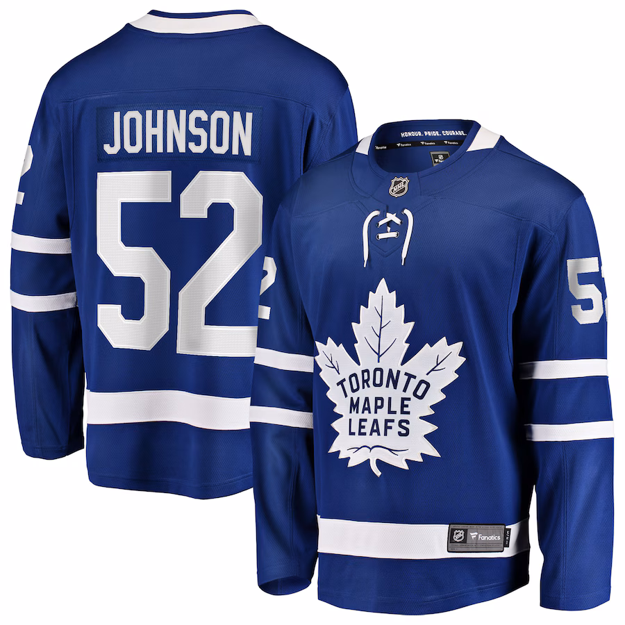 Reese Johnson Toronto Maple Leafs Fanatics Home Breakaway Jersey - Blue