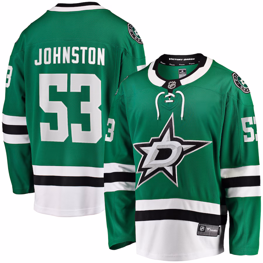 Wyatt Johnston Dallas Stars Fanatics Home Breakaway Player Jersey - Kelly Green