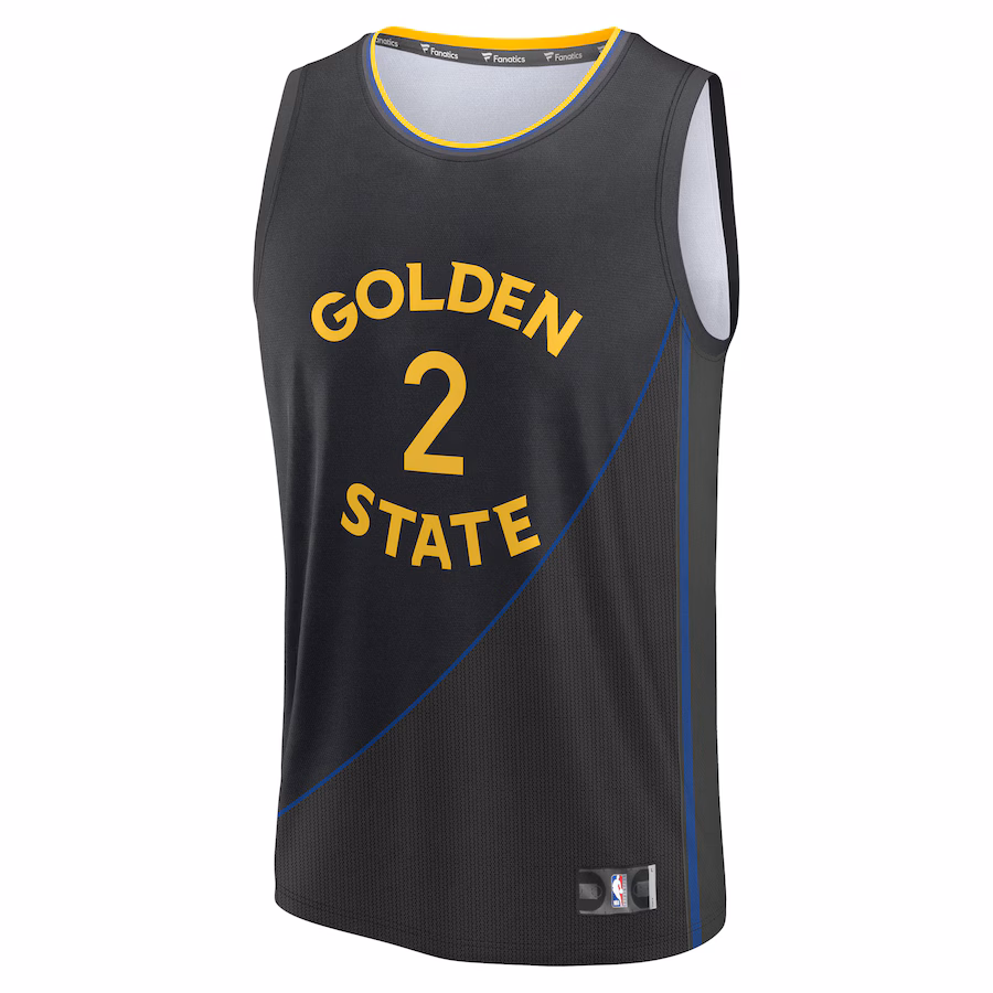 Brandin Podziemski Golden State Warriors Fanatics Fast Break Replica Player Jersey - Statement Edition - Black