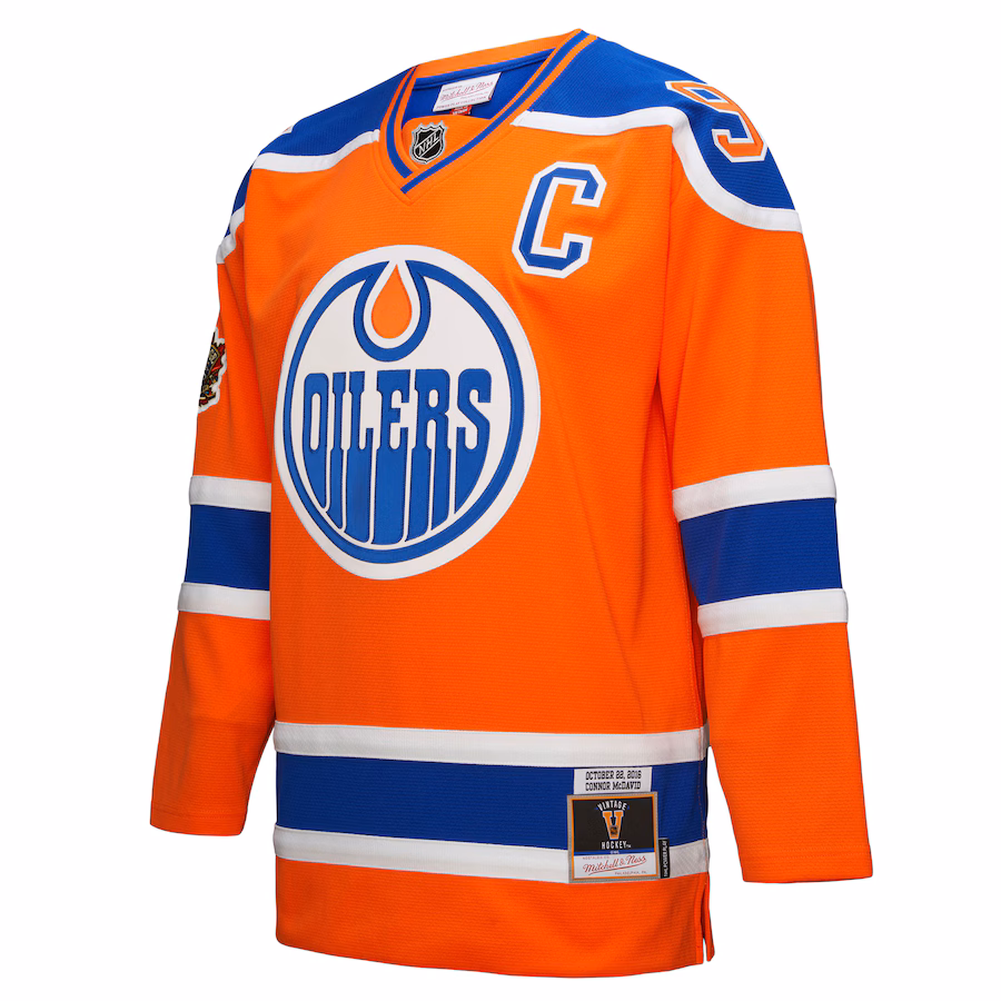 Connor McDavid Edmonton Oilers Mitchell & Ness Power Play Jersey - Orange