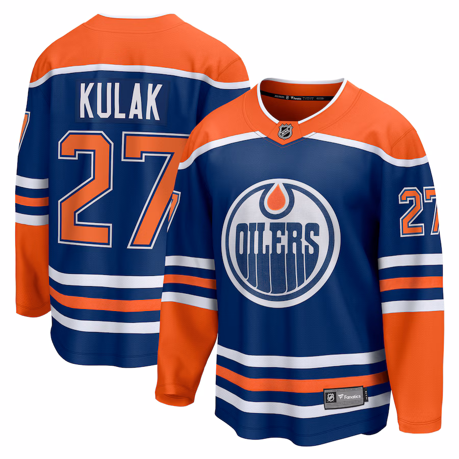 Brett Kulak Edmonton Oilers Fanatics Home Breakaway Player Jersey - Royal
