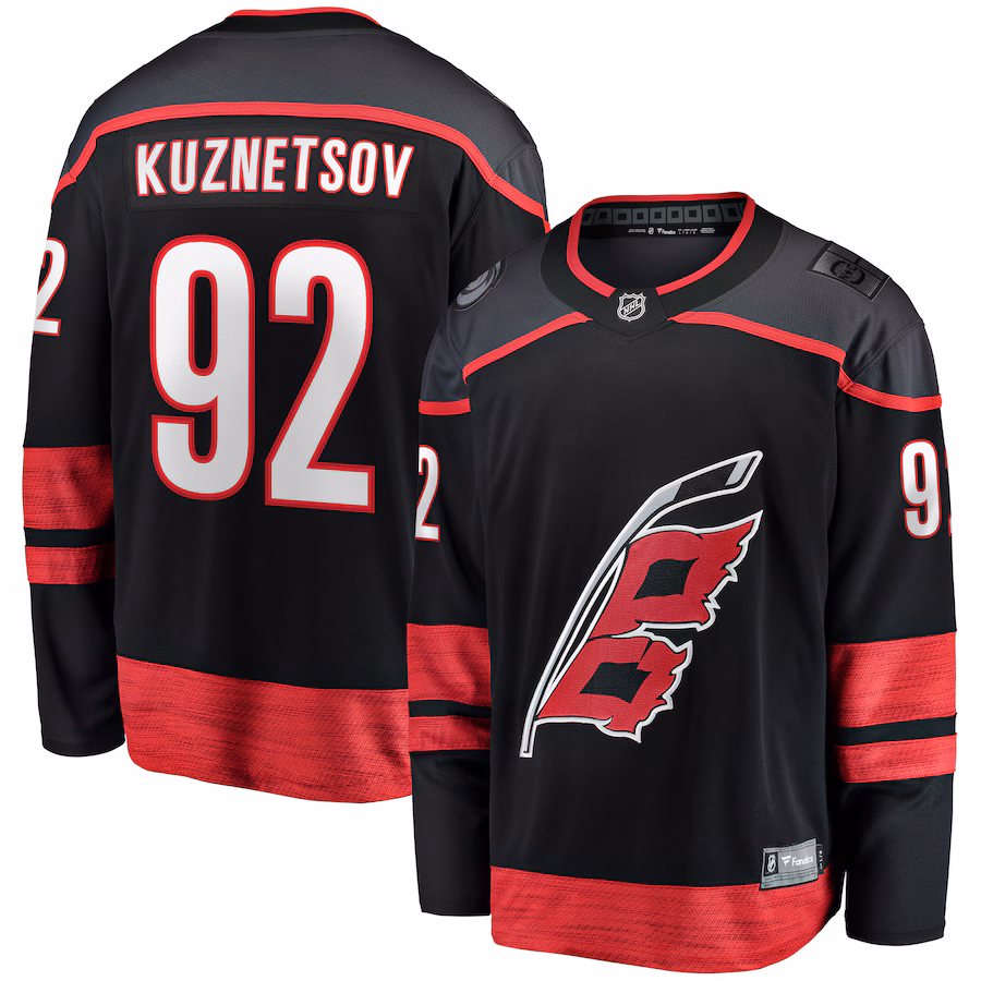 Evgeny Kuznetsov Carolina Hurricanes Fanatics Home Breakaway Jersey - Black