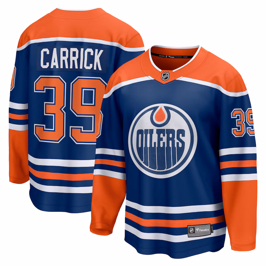 Sam Carrick Edmonton Oilers Fanatics Home Premier Breakaway Player Jersey - Royal