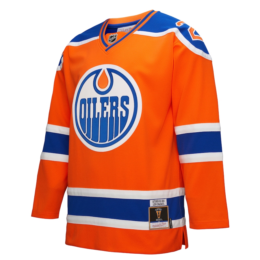 Leon Draisaitl Edmonton Oilers Mitchell & Ness Power Play Jersey - Orange