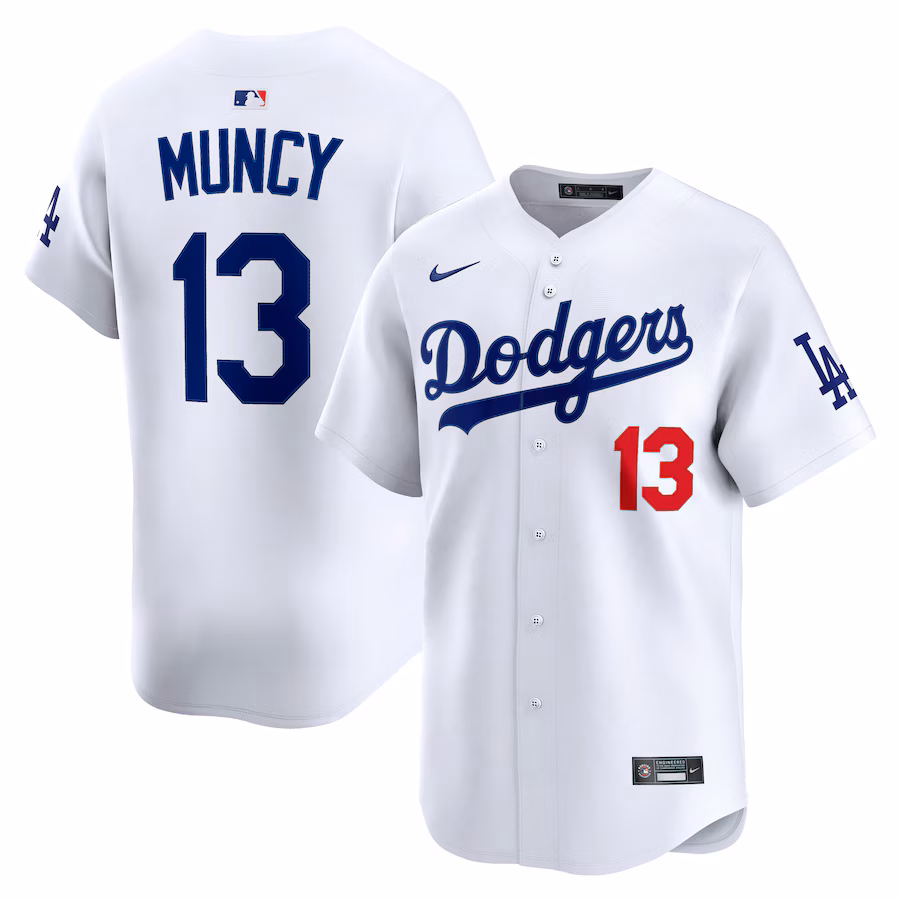 Max Muncy Los Angeles Dodgers Nike Home Limited Player Jersey - White