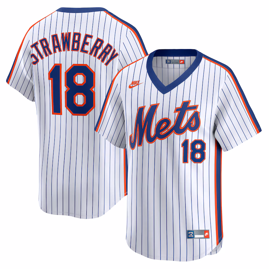Darryl Strawberry New York Mets Nike Throwback Cooperstown Collection Limited Jersey - White