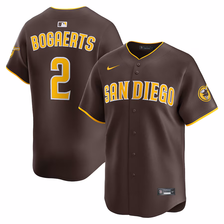 Xander Bogaerts San Diego Padres Nike Road Limited Player Jersey - Brown