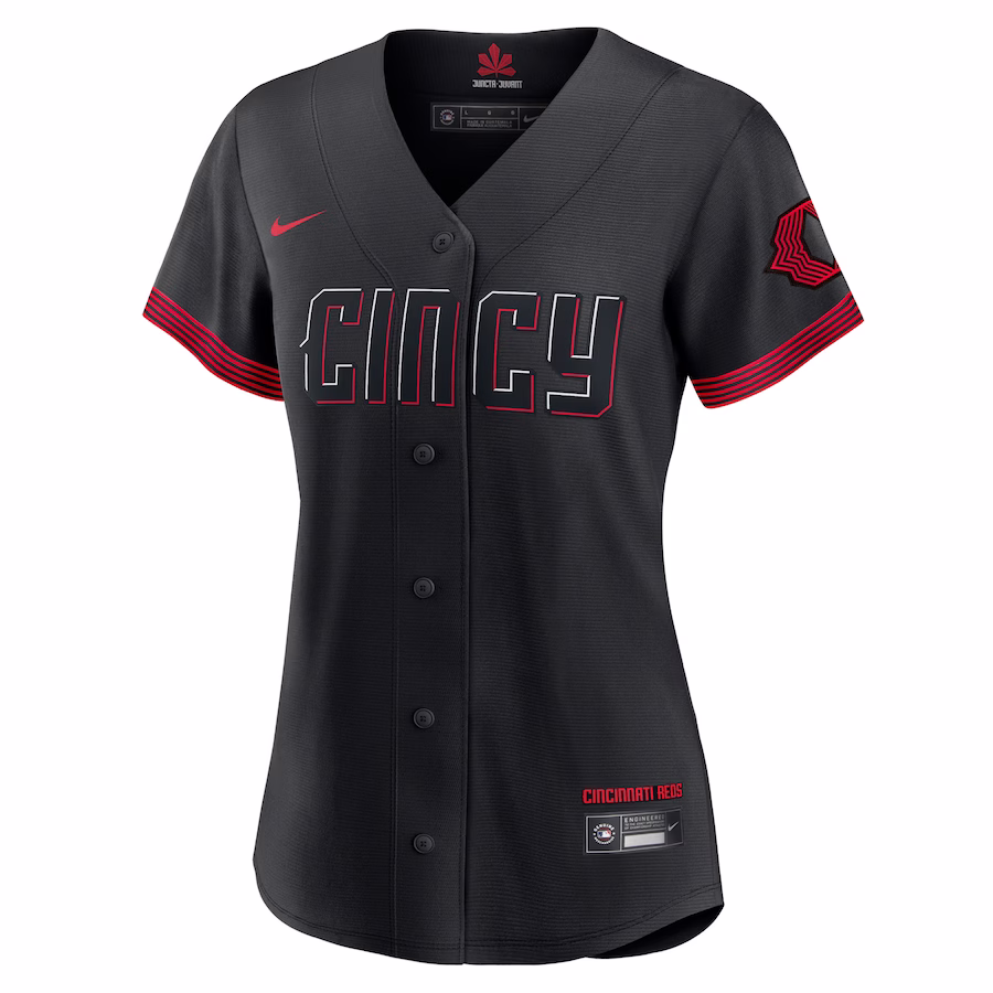 Ken Griffey Jr. Cincinnati Reds Nike Women's City Connect Replica Player Jersey - Black