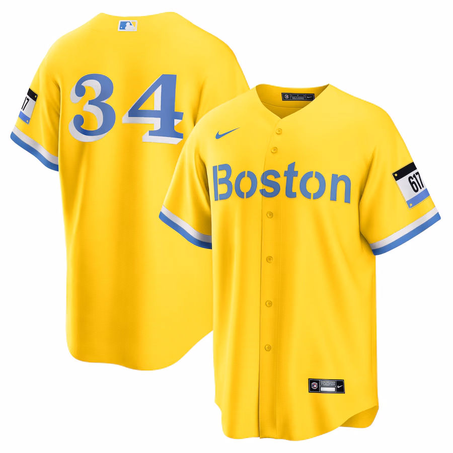 David Ortiz Boston Red Sox Nike Retired Player City Connect Replica Jersey - Gold