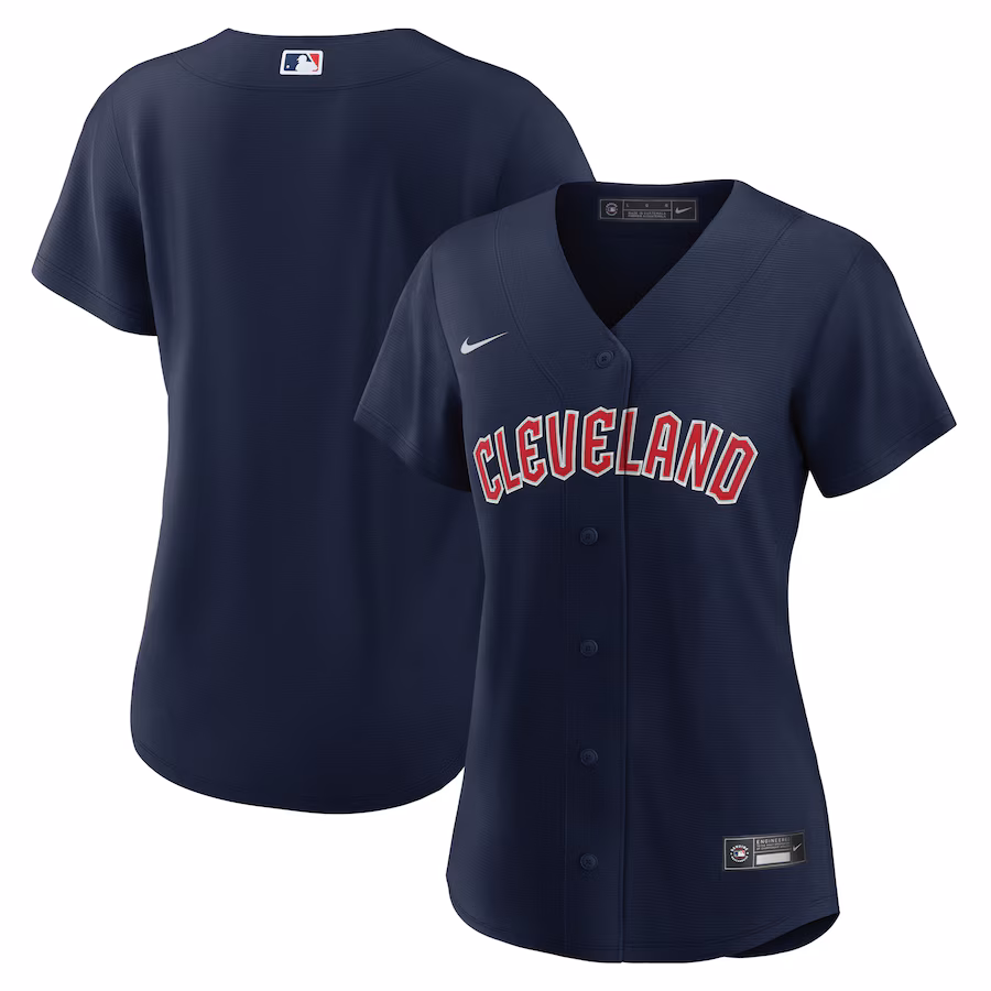 Cleveland Guardians Nike Women's Alternate Official Replica Jersey - Navy