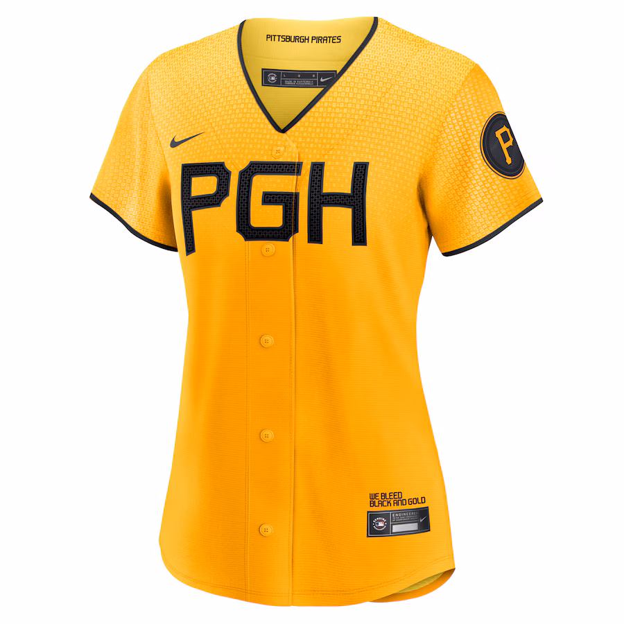 Ke'Bryan Hayes Pittsburgh Pirates Nike Women's City Connect Replica Player Jersey - Gold