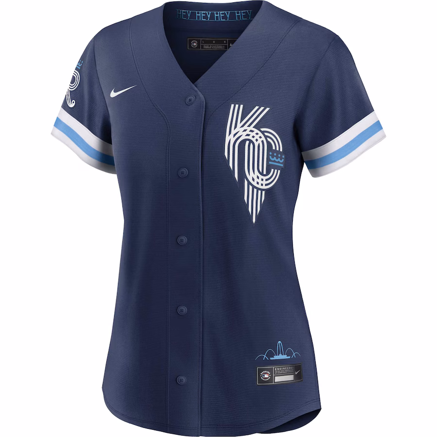 Whit Merrifield Kansas City Royals Nike Women's City Connect Replica Player Jersey - Navy