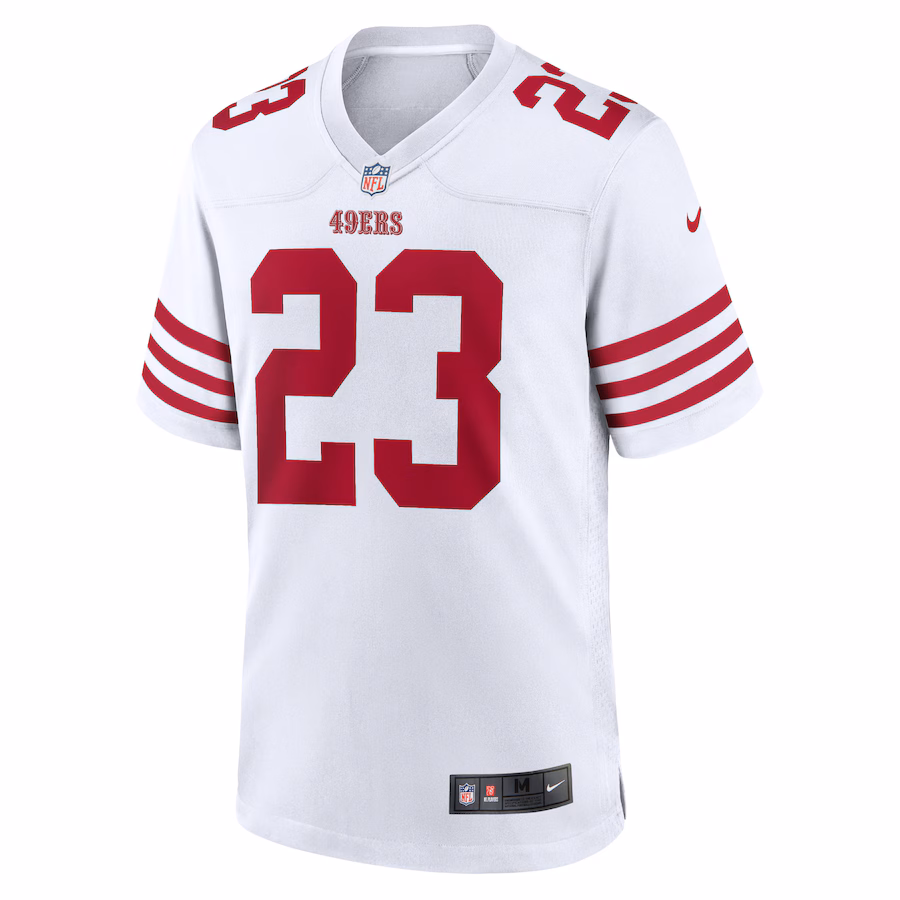 Christian McCaffrey San Francisco 49ers Nike Game Player Jersey - White