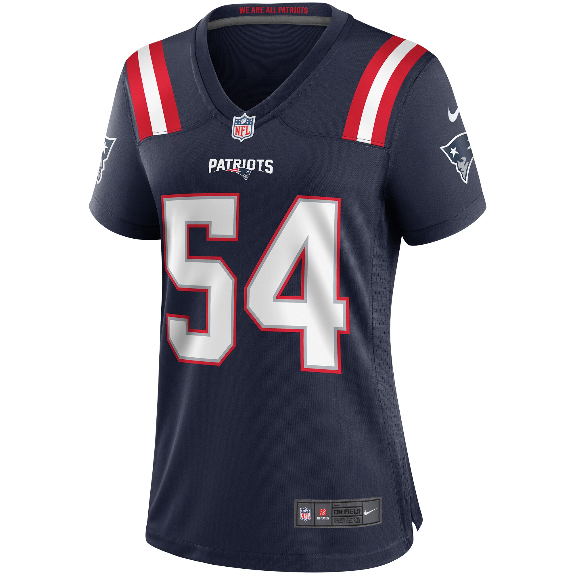 Tedy Bruschi New England Patriots Women's Game Retired Player Jersey - Navy