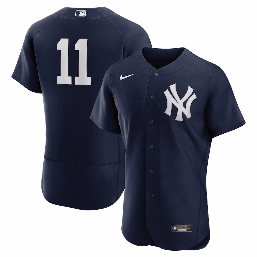 Youth New York Yankees Anthony Volpe Nike Navy Alternate Authentic Jersey
