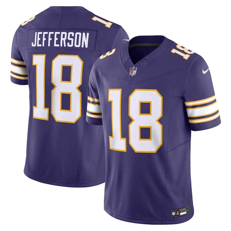 Mens Minnesota Vikings Justin Jefferson Purple Vapor F.U.S.E. Limited Jersey
