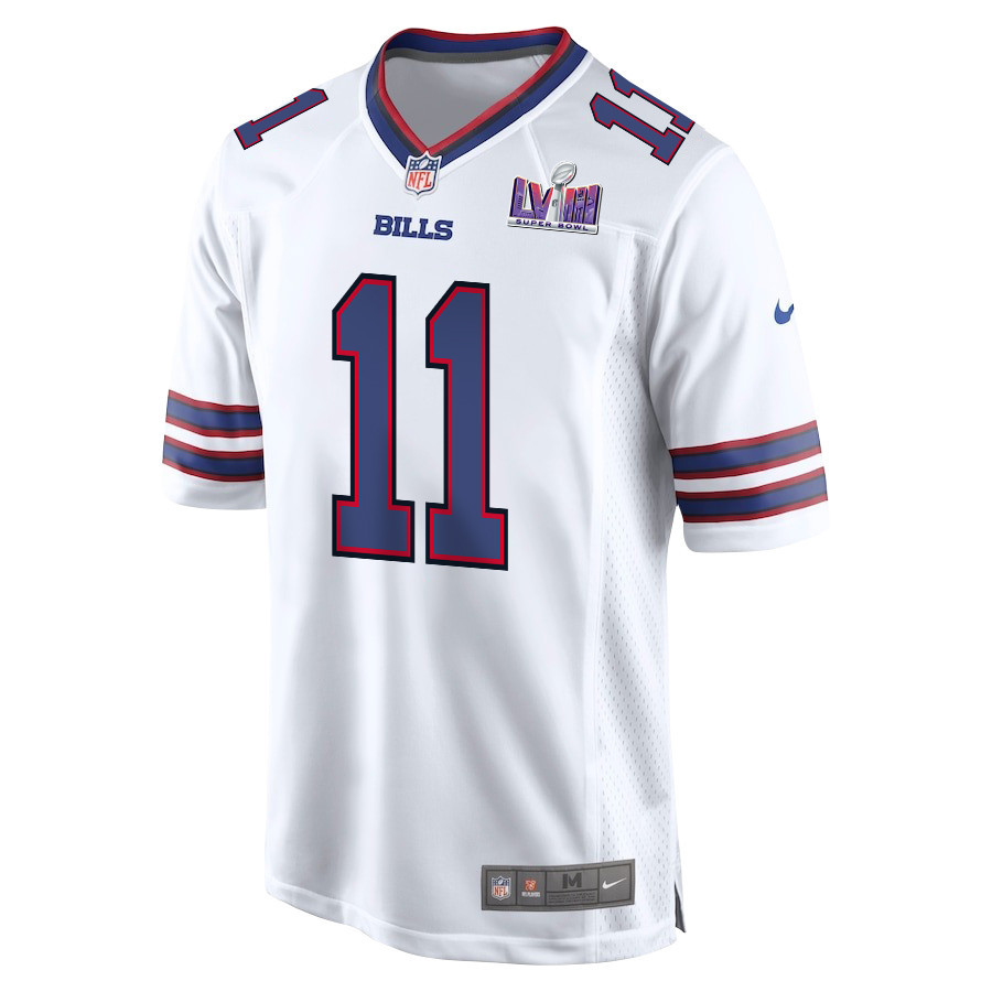 Deonte Harty 11 Signed Buffalo Bills Super Bowl LVIII Game Men Jersey - White