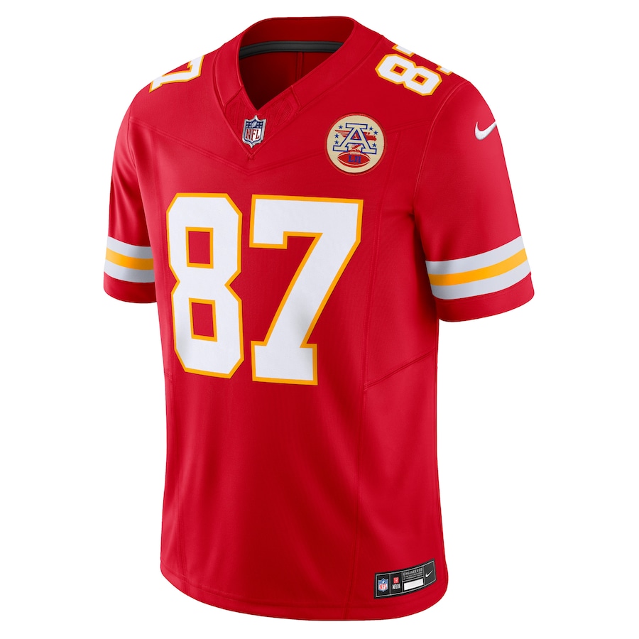 Mens Kansas City Chiefs Travis Kelce Red Vapor F.U.S.E. Limited Jersey