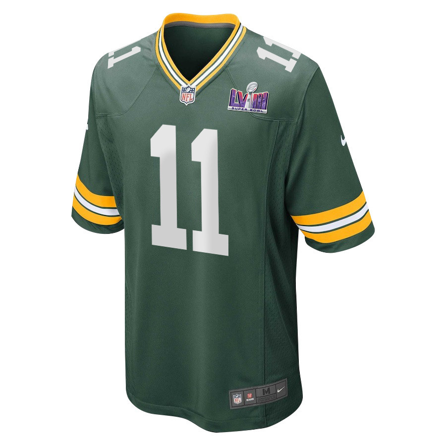 Jayden Reed 11 Signed Green Bay Packers Super Bowl LVIII Game Men Jersey - Green