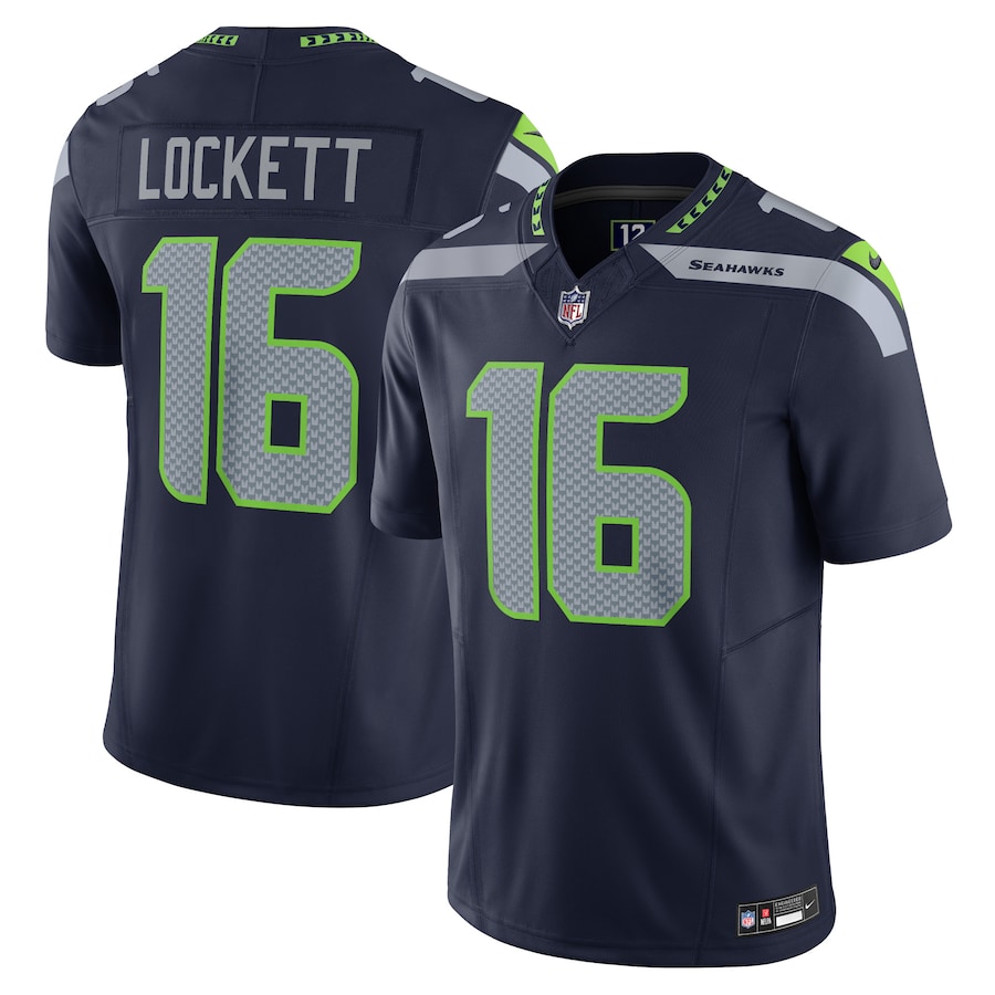 Mens Seattle Seahawks Tyler Lockett Navy Vapor F.U.S.E. Limited Jersey