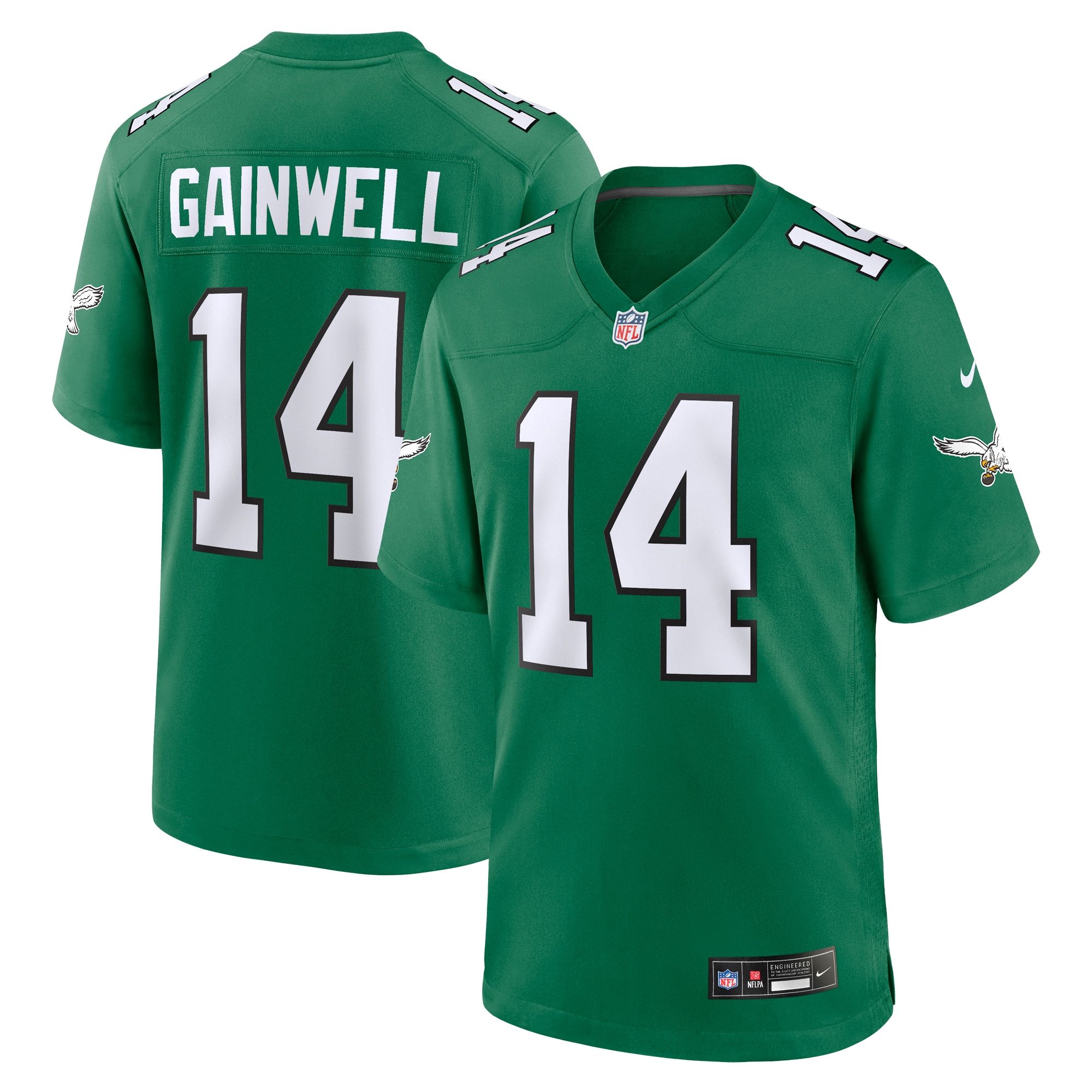 Kenneth Gainwell Philadelphia Eagles Alternate Game Jersey - Kelly Green