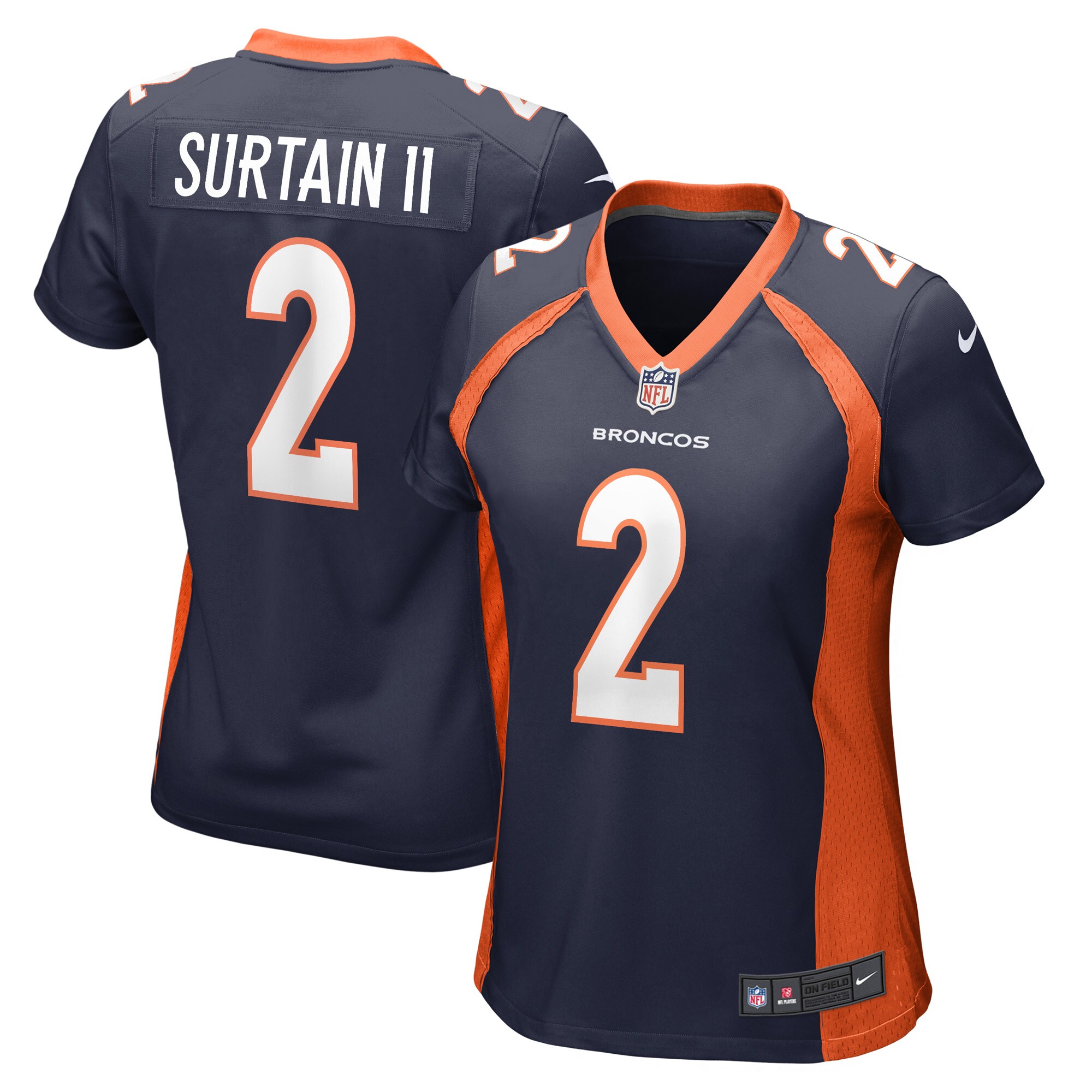 Patrick Surtain II Denver Broncos Women's Home Game Player Jersey - Navy